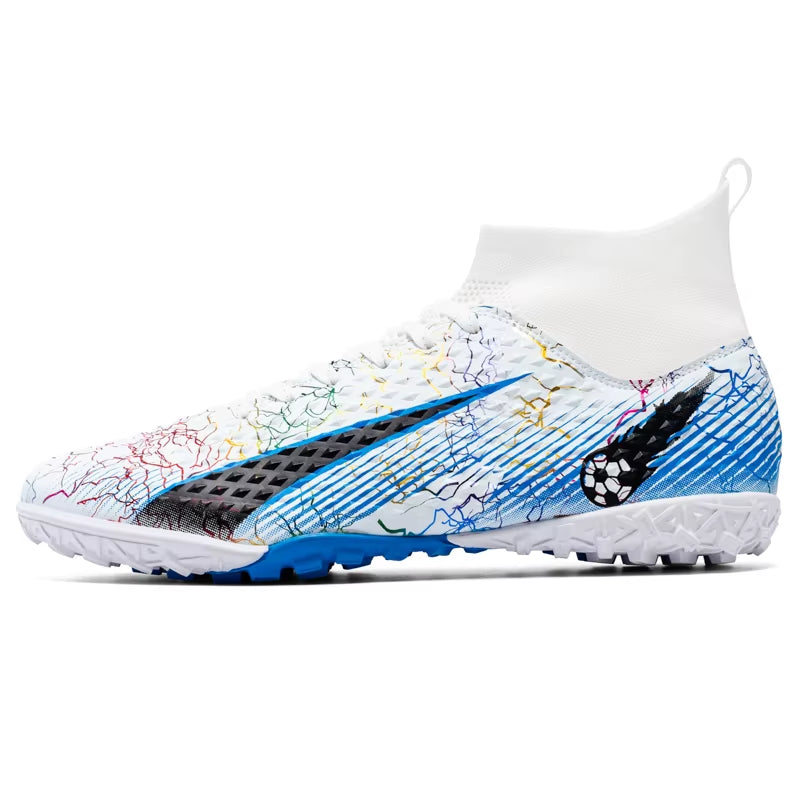 Men FG/TF Football Boots Futsal Professional Unisex Anti-Slip Kids Soccer Shoes Grass Training Outdoor Football Shoes Sneakers